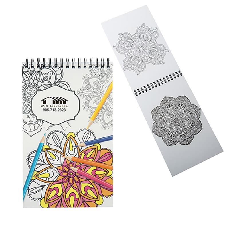 MINI COLOURING BOOK WITH SPIRAL BINDING