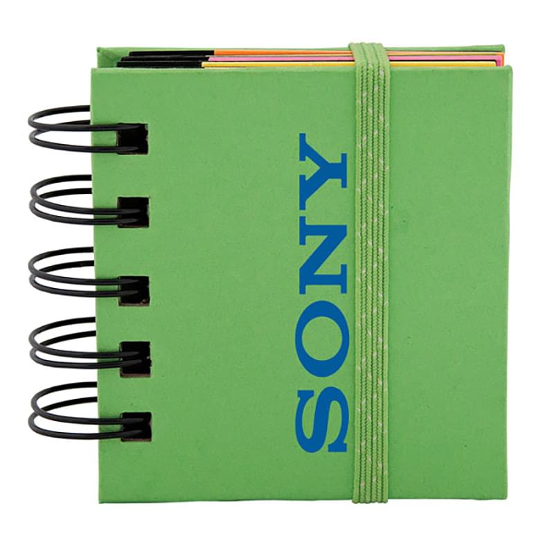 SPIRAL STICKY 250 SHEET NOTEPAD WITH NOTEFLAGS