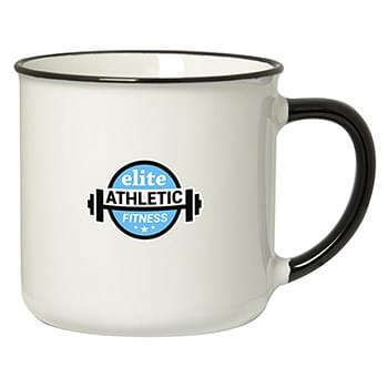 SPRING 350 ML. (12 OZ.) MUG WITH COLOURED RIM/HANDLE