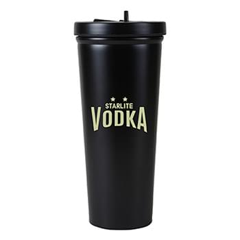 KEMBLE STAINLESS STEEL STRAW TUMBLER 750 ML. (25 FL. OZ.)