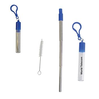 THERMOSPHERE TELESCOPIC STAINLESS STRAW IN CASE