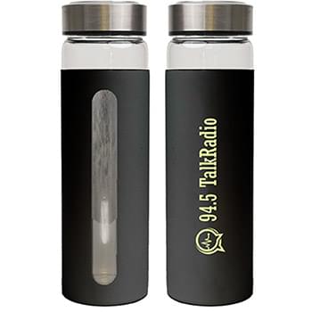 Rideau 600 Ml. (20 Fl.Oz.) Glass Bottle With Aluminum Sleeve